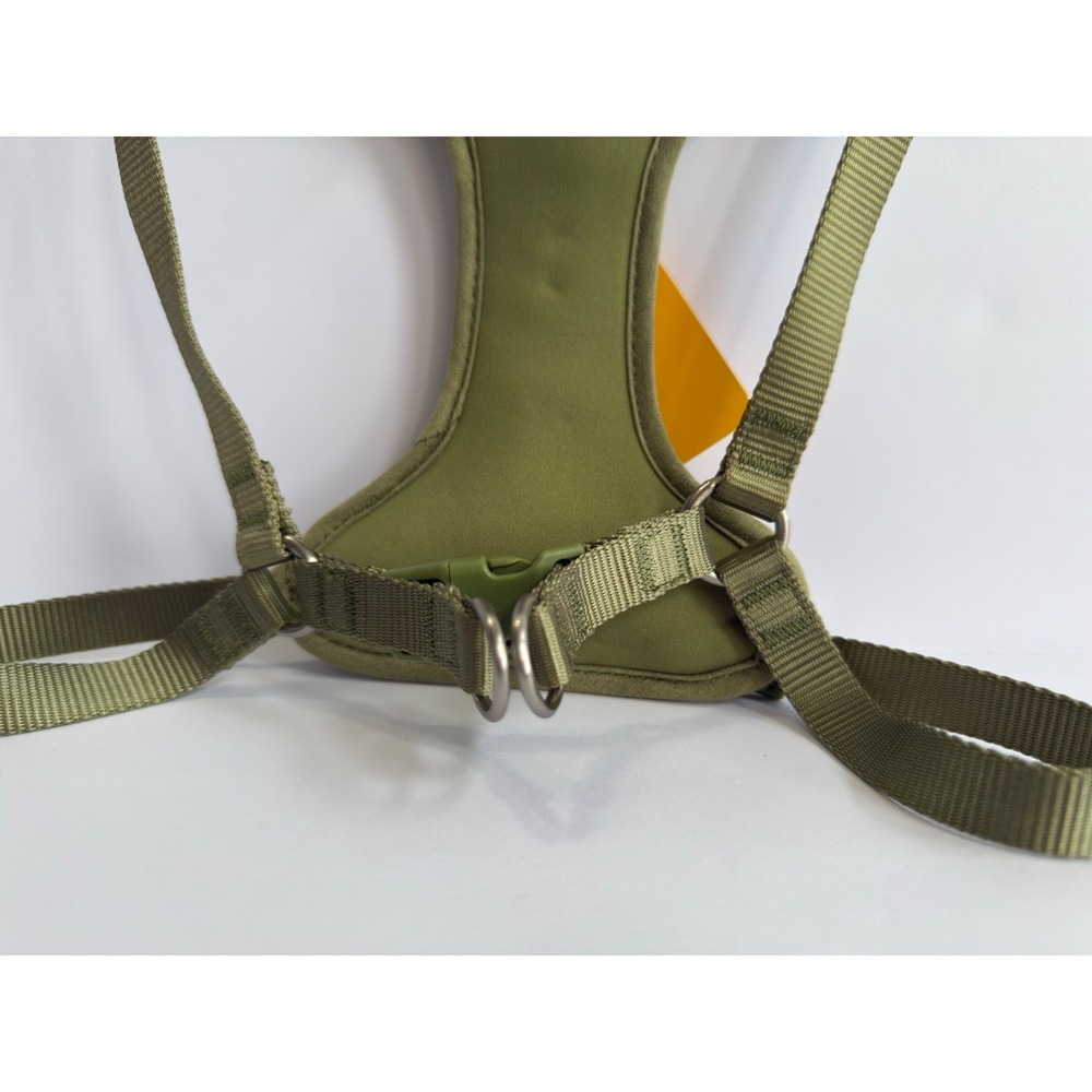 EveryYay Medium Step-In Dog Harness Olive Green Adjustable Front D-Ring - Picture 8 of 9